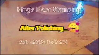 The finishing /the last process of incret (color hardener) #incret #kingsfloorstamping #viralvideo