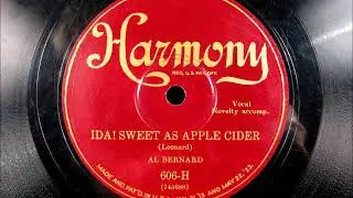 IDA! SWEET AS APPLE CIDER by Al Bernard 1928