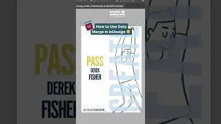 😱 InDesign Tutorial Data merge #indesign #adobe #shorts