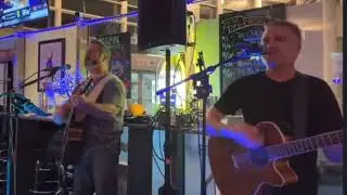 Joshua Kocses & Sean Cox live at Hudson Blue Bar & View acoustic &ldquo;Pink Houses&rdquo; John Mellencamp