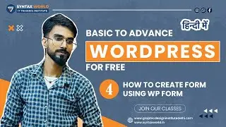 How to Create Form In WordPress  Step By Step | WordPress Tutorials For Beginners