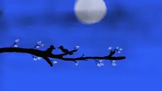 Moonlight birds scenery drawing with phone | (digital art) | LaxMAN 2020