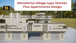 Triangle plaza and Apartments | shops & apartments on triangular area