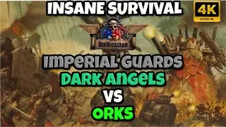 Clutch Survival! Imperial Guards and Dark Angels Defend Against Orks
