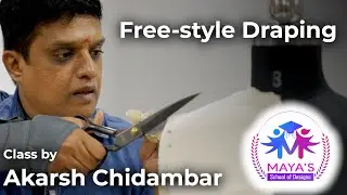 Draping & Construction of a Garment in One Hour | Maya's School of Designs