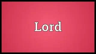 Lord Meaning