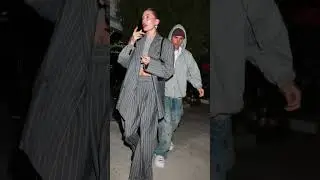 Hailey and Justin Bieber leaving The Bird Streets Club in West Hollywood, CA#viralshort#fyp#goviral