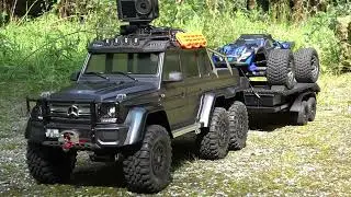 TRAXXAS TRX6 with the Rustler 4x4 Ultimate on the trailer, part 4