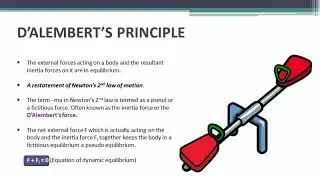 19   D Alembert s principle