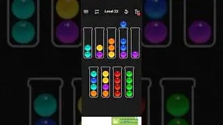 Ball Sort Color Water Puzzle Level 22