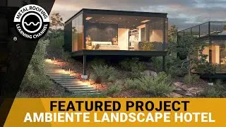Western States Metal Roofing Featured Project: Ambiente Landscape Hotel - Black Metal Siding