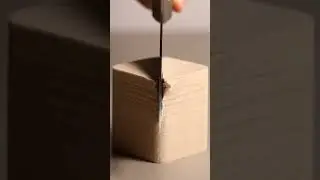 Perfect Kinetic Sand Cube Slice ASMR 🔪