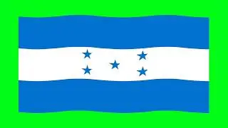 Green Screen Honduras Flag | Honduras National Flag | Honduras Flag | Animation Flag | 3D Flag