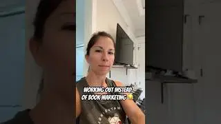 Working out instead of book marketing 📕😂 #booktube #books #authorproblems #workout #funny #fyp