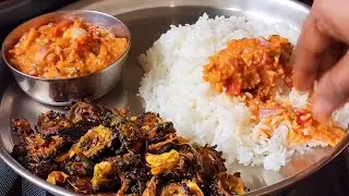 village style combination food Lunch 👌😋Healthy &tasty 👍Raayalaseema special village style Lunch menu