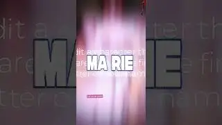 Marie is one of my fave characters actually!