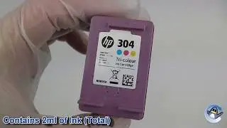 Inside HP 304 Tri-Colour Ink Cartridge (N9K05AE)