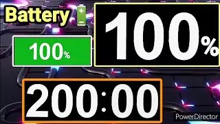 200 Seconds Countdown (Battery from 100% - 0%) BBC World News Countdown 2013 Speed 0.50x Version