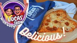Easy Kids Heart Pizza - Heart Shaped Pizza for Kids - Lucy's Kitchen - Heart Pizza - Kids Pizza
