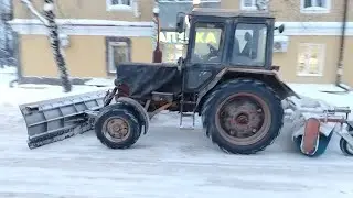 Очистка дорог от снега 302 часть