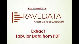Case Study- Extract Tabular Data From Pdf | Data Science | Python | RaveData