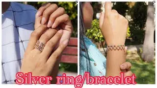 Silver jewellery review  ring /bracelet | pure silver ring | Bracelet gold plated #jwellery#youtube