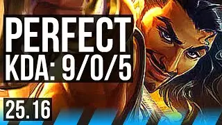 AKSHAN vs AHRI (MID) | 9/0/5, Legendary | KR Master | 25.16