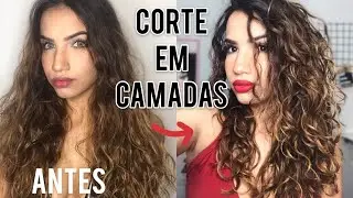 CORTE EM CAMADAS + VOLUME E DEFINIÇÃO CABELO ONDULADO/ CACHEADO  | #onduladas | Natália Calcanhoto