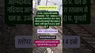 19309 शांति एक्सप्रेस /Shanti Express अहमदाबाद से उज्जैन बेस्ट ट्रेन #gujrat #railshikshapoint