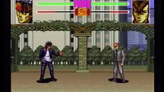 「 マーシー (海老原)  VS  薬師寺」: SFC『ろくでなしBLUES  対決！東京四天王』【ゲーム】【スーパーファミコン】ろくでなしブルース rokudenashi blues スーファミ