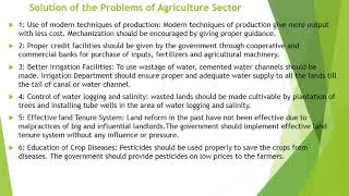 Pakistan&rsquo;s Agriculture Sector
