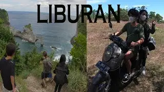 Di bonceng Andrew naik motor keliling pulau