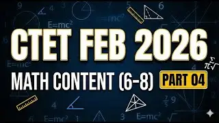 CTET Feb-2026 Math Content 6-8 Part 04 | Prince Education #ctet #maths #ctetexam