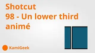 Serie tuto Shotcut : 98 - un lower third animé