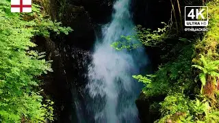 4K Waterfall Background | Lake District | Relaxing Ambient Wallpaper | 362