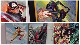 Stunning Alex Ross Artwork at New York Comic Con 2018 #NYCC