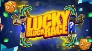 my discord server link in DEO  lucky block race with my brother at last we do PVP in Minecraft
