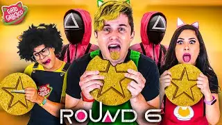 ROUND 6 na VIDA REAL por 24 HORAS [+16] Jogo do Biscoito e Bola de gude Squid Game
