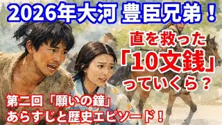 【2026年大河ドラマ】豊臣兄弟！第2回「願いの鐘」あらすじと歴史エピソード！