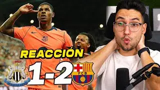 REACCIONES DE UN HINCHA al Newcastle vs Barcelona 1-2 *QUE LOCURA RASHFORD* | ByDiegoX10