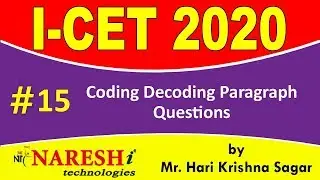 Coding Decoding Paragraph Questions | ICET 2020 Exam Preparation plan and Syllabus - #15