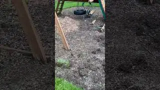 Playground Mulch Installed #professional #landscape #fyp #foryourpage #landscaper #mulching #lawn