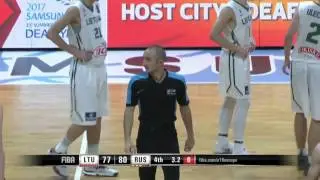 Russia u18 - Lithuania u18 last seconds (crazy finish) 2016 Fiba europe U18 championship