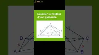 Calculer la hauteur d'une pyramide régulière à base carrée