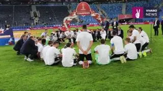 Germany national team celebration after win against Chile (Confederation Cup 2017 Final)