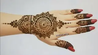 🌸 Royal Back Hand Mehndi Design 2025 | Easy & Elegant Look for Girls 💖