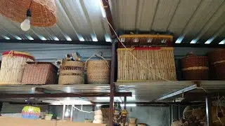 Cheapest Cane , Rattan , Bamboo Storage Basket / Wholesale Cane And Bamboo Product Market In Delhi