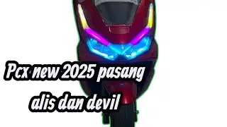 Pasang Lampu Alis RGB PCX 160 New 2025 Simpel Tapi Keren