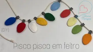 Pisca pisca em feltro {DIY}