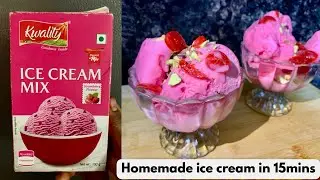 Kwality ice cream | kwality Strawberry ice cream mix​⁠